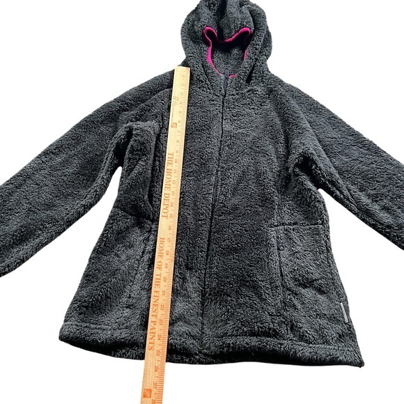 Columbia Cozy Cove Jacket Womens Size M Gray Purple Hoodie Velour Plush Soft - Picture 4 of 14